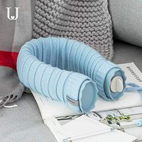 25 OZ U-Shaped Hot-Water-Bottle Cervical Pillo with Knitting Cover - Silicone Soft Microwave Heating Warm Heated Water Bag