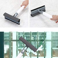 Jshuang Multi-Purpose Glass Cleaning Tool with Watering Can, Multi Function Window Car Glass Cleaner Spray Water Glass Cleaning Brush (Gray)
