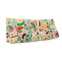 Qi Peng Mat Cushion - Double Bed Cushion Triangular Large Back Long Pillows on The Bed Washable Lumbar Pillow Protection Waist Printing Sofa Cushion (Size : 120cm)