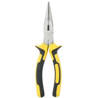 DOWELL Needle Nose Pliers Long Nose Pliers 8 Inch with Wire Cutter for Jewelry Nickel Chromium Steel Construction And Professional Handle