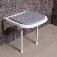 Bath Stool Bathroom Stool Folding Stool Folding Chair Wall Stool Bathroom Chair Shower Shower Chair (Color : Elegant Gray)