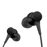in-Ear Earphones, Earphones with Microphone, Xiaomi Wired Headphones Noise Canceling System and Surround Sound for Xiaomi Huawei Samsung iPhone iPad iPod Android (Black)