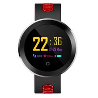 Smart Watch,IP68 Waterproof Fitness Activity Tracker with Heart Rate Monitor,GPS,OLED,Intelligent Watch Compatible with iPhone & Android (RED)