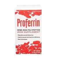 Proferrin 11mg Heme Iron (30Tablets) Brand: Medical Futures