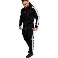 Men's Casual Tracksuit Set,Chaofanjiancai Men's Long Sleeve Zipper Hoodie Coat Jacket Slim Fit Workout Running Sweatpants