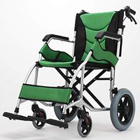 PLLP Medical Rehab Chair, Wheelchair,Lightweight Folding Adjustable Wheelchair Driving Medical, Aluminum Alloy Elderly Disabled Travel Portable Four-Wheeled Trolley