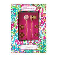 Lilly Pulitzer Ear Buds with Volume Control "In Spot Ya"