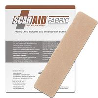 Scar Aid - Strip, C-Section -1.4 x 6 in - Silicone Gel Scar Sheet (Fabric-Lined)