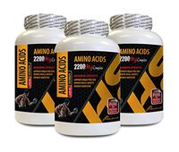 Muscle Building Amino acids - Amino ACIDS 2200 Mg - Muscle Maker - l-lysine and l-arginine - 3 Bottles 450 Tablets