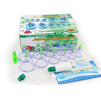 GEHII Vacuum Cupping Therapy Set,Negative Pressure Suction Type Magnetic Acupressure Cupping Massager,Chinese Family Medical Health Care,Massage Muscle Joint Soreness Relief (12Pcs)