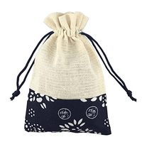 SumDirect 4 X 6 Inch Burlap Bags,Round Drawstring Pouch, 20 Piece (Cotton Ethnic Style)