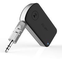 Golvery Audio Receiver for 12 Hours Playing Time, Hands Free Calling Bluetooth V4.2 Car Kit Wireless Music Adapter for Streaming Car/Home Stereo Sound System via 3.5 mm Aux Output(CSR, A2DP)