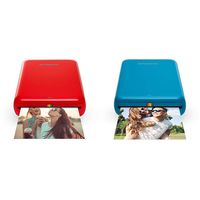 Polaroid Zip Wireless Mobile Photo Mini Printer (Red) Compatible w/iOS & Android, NFC & Bluetooth Devices &  Zip Wireless Mobile Photo Mini Printer (Blue) NFC & Bluetooth Devices