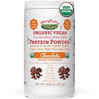 Organic Protein Powder Plant-Based (Creamy Chocolate Fudge) by MaryRuth's Vegan, Gluten Free, Non-GMO, Soy Free, Dairy Free, Nut Free, No Fillers, No Additives, Paleo Friendly 14.8 oz For Men & Women