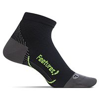 	Feetures Plantar Fasciitis Relief Sock - Ultra Light - Quarter - Black - Small 