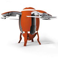 ACOC Remote Control Rugby Drone, 2019 2.4G WiFi FPV Quadcopter with 720P HD Camera Folded Egg-Shaped Drone Rugby WiFi Real-Time Aerial Positioning Four-Axis Aircraft Remote Control Aircraft,Red