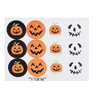 Shimigy Halloween Pumpkin Stickers 120pcs Packaging Seal DIY Candy Gifts Tags Labels