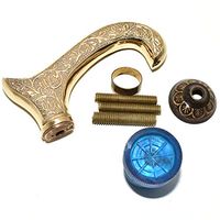 Nautical World Brass Designer Handle Wooden Vintage Style Gift Walking Stick Cane Handle, Affordable Gift Decorative Walking Cane Fashion Statement for Men/Women/Seniors/Grandparents! Item