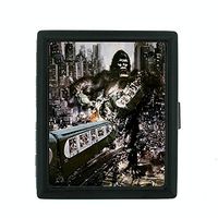 Metal Cigarette Case Vintage Poster D-087 King Kong Attacking The City Train