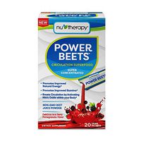 Nu-therapy Power Beets Powder 20 Piece Stick Packs, 0.45 Pound