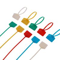 Welldoit 100 Pcs Nylon Cable Ties with Tab Colorful Wire Zip Ties Cable Mark Tags Nylon Marking Label (22cm/8.66")