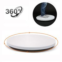 Yuanj Motorized Turntable Display, 360 Degree Electric Rotating Display Turntable for Display Jewelry, Watch, Digital Product, Shampoo, Glass, Bag, Models, Diecast, Jewelry and Collectibles