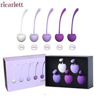 Ricarlett Ben Wa Balls Kegel Balls Ecercise Weight Kit, Bladder Control Device, Set of 5 Silicone Cones for Tightening: Beginner & Advanced