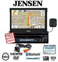 Sound of Tri-State Jensen VX7012 Navigation DVD/CD Receiver w/SiriusXM Tuner and Backup Camera Package