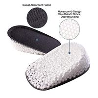 Heel Cushions Cups Plantar Fasciitis Inserts for Running Men Women -Pain Relief Shock Absorption Gel Height Increase Insoles Shoe Inserts & Pads for Heel Spurs, Heel Pain, Bone Spur and Achilles Pain