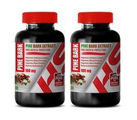 Immune System Booster for Adults - Pine BARK Extract 100 MG - Natural Appetite SUPPRESSANT - Digestion Support Supplement - 2 Bottles 120 Softgels