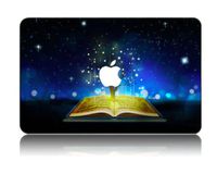 Customized Creative Cartoon Series Reading Night Special Design Removable Vinyl Decal Top Front-cover Sticker Skin for Macbook Air 13 (Model A1369/a1466)
