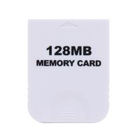 Whitelotous Practical Memory Card for Nintendo Wii Gamecube GC NGC Game White NEW (128MB)