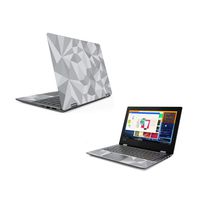 Mightyskins Skin Compatible with Lenovo Flex 6 11" (2018) - Gray Polygon | Protective, Durable, and Unique Vinyl Decal Wrap Cover | Easy to Apply, Remove, and Change Styles | Made in The USA