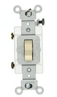 Leviton 12021-2I 3-Amp, 24 Volt AC/DC, Toggle Single-Pole, Industrial Grade, Self-Grounding, Ivory