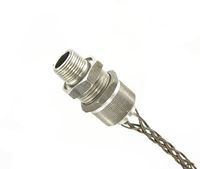 Leviton L7702 3/8-Inch, Straight, Male, Aluminum Body, Deluxe Cord Sealing Strain-Relief.250 to .312 Cord Range