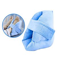 Foot Pillow Heel Cushion Protectors - Pressure Sore and Heel Ulcer Relief - Breathable High Elasticity Sponge Filling,Light Blue,1pcs