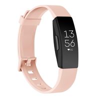 AK Soft TPU Wristbands Compatible with Fitbit Inspire HR/Fitbit Inspire/Fitbit Ace 2 Bands, Sports Waterproof Wristbands for Fitbit Inspire HR Fitness Tracker (Pink, Small)