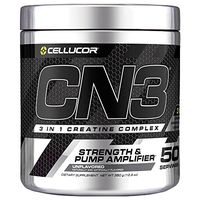 Cellucor CN3 Creatine Nitrate, Creatine HCl, Creatine Monohydrate Powder, Strength & Pump Amplifier, Unflavored, 50 Servings
