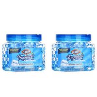 Clorox Fraganzia Air Freshener Crystal Beads in Morning Sky Scent, 12 Oz - 2 Pack | Home, Bathroom and Car Air Freshener Gel Beads for Odor Neutralizing