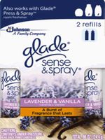 glade Sense and Spray Refills Twin Pack, Lavender and Vanilla, 0.86 Ounce (Pack of 6)