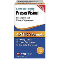 BAUSCH + LOMB PreserVision AREDS 2 Formula Eye Vitamin and Mineral Supplement, 120 softgels