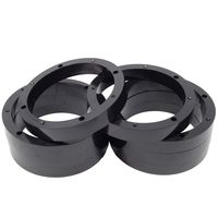 4 Pairs 6.5" Plastic Speaker Spacer Rings - Subwoofer Mid Range Custom Installation Mounting Adapter