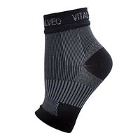 Vital Salveo- Germanium Recovery Plantar Fasciitis Ankle Socks Best Foot Compression Sleeves for Injury Recovery, Joint Pain, Increase Blood Circulation, Reduce Foot Swelling, Arch Pain Relief-L(Pair)