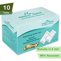 10 Pack Easy@Home 10 Panel Instant Drug Test Kits - Testing Marijuana (THC), COC, OPI 2000, AMP,BAR,BZO,MET/mAMP, MTD, OXY,PCP - Urine Dip Drug Testing - #EDOAP-4104 Expires 7/15/20