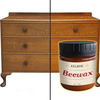 Beewax for Furniture Refresh, Nature Healthy Polish for Wood Furniture Leather and Metal Cover, Home Clean Desk Floor Renew (1Pcs/Wax, 85g/Per)