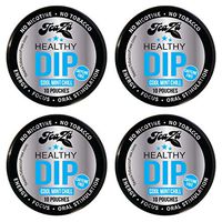 TeaZa Energy Smokeless Tobacco Alternative (4 pk. Cool Mint Chill) Quit Chewing and Dipping Tobacco Snuff - Nicotine and Caffeine Free Herbal Energy Pouch - Flavored Tobacco Free Chew