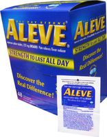 Aleve Naproxen Sodium 220 mg 48 Pouches (Packets) of 1 Tablet