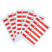 Amosfun Merry Christmas Seals Sticker Santa Decorative Sealing Sticker Adhesive Envelope Seals Labels Decals for Decoration 24 Sheets