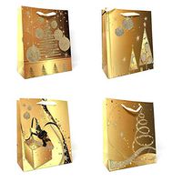 Allgala 12-PC Premium Christmas Gift Bags, 10"