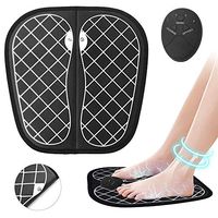 WGIRL EMS Foot Massager Machine Electric Foot Vibrator Wireless Muscle Stimulator Device Battery Type Foot Muscle Massage Mat Pad